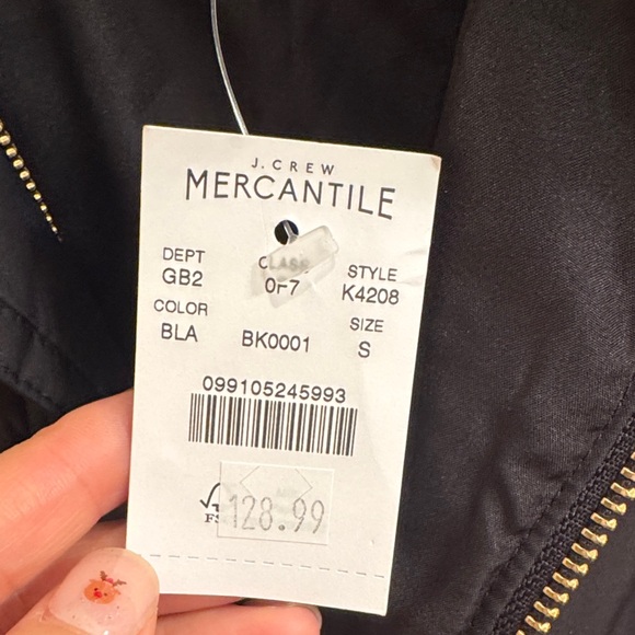 J. Crew Factory Black Puffer Jacket - Picture 2 of 2